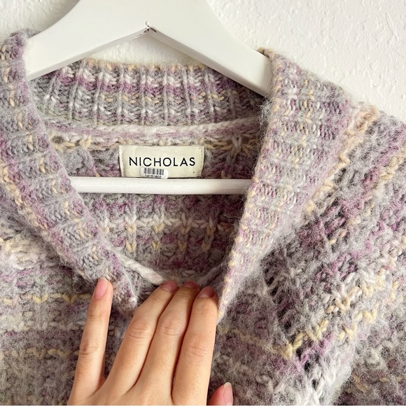 NICHOLAS Maliya Marled Alpaca Blend Sweater Size Small - Picture 2 of 14